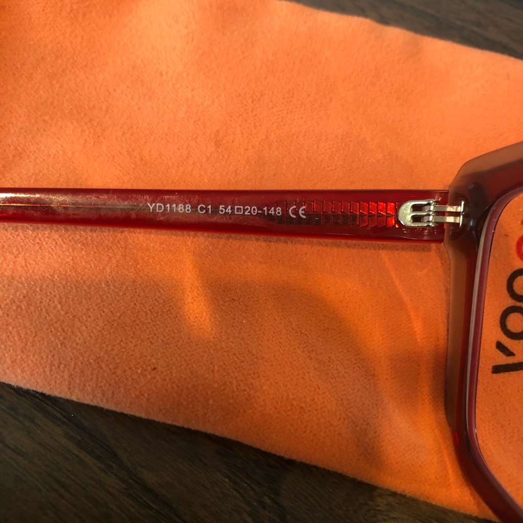 Vooglam Red Square Eyeglass Frames — image 4 of 4